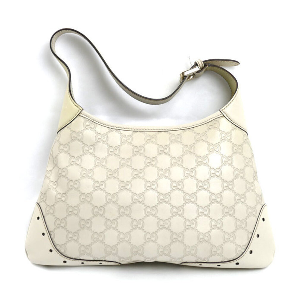 GUCCI Guccissima One-Shoulder Bag, White, 145778, Women's - Picture 2 of 9